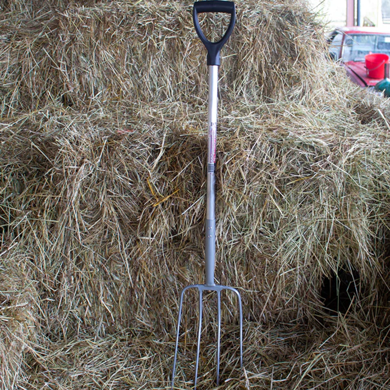 Red Gorilla Pro Fork with D Handle - Silver-1